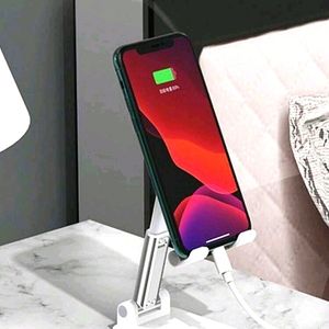 1pc Foldable Desktop Phone Holder/ Cell Phone Stand, Adjustable Angle Height